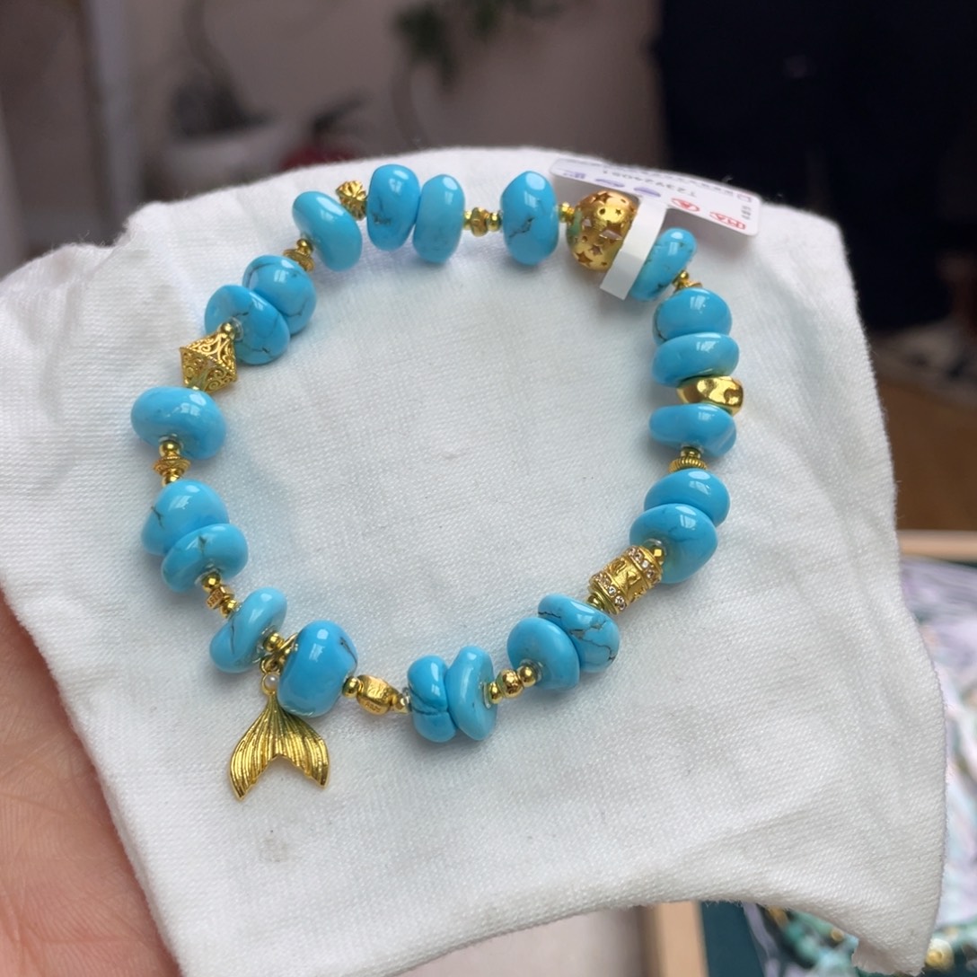 绿松石手链银S925镶嵌