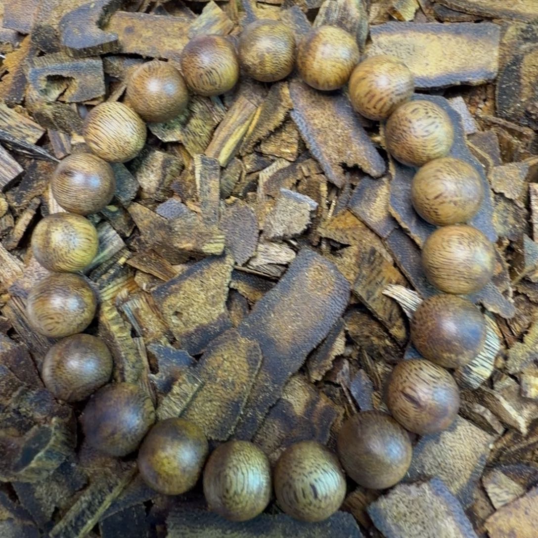 沉香沉香碎屑1.0白棋圆珠单圈7