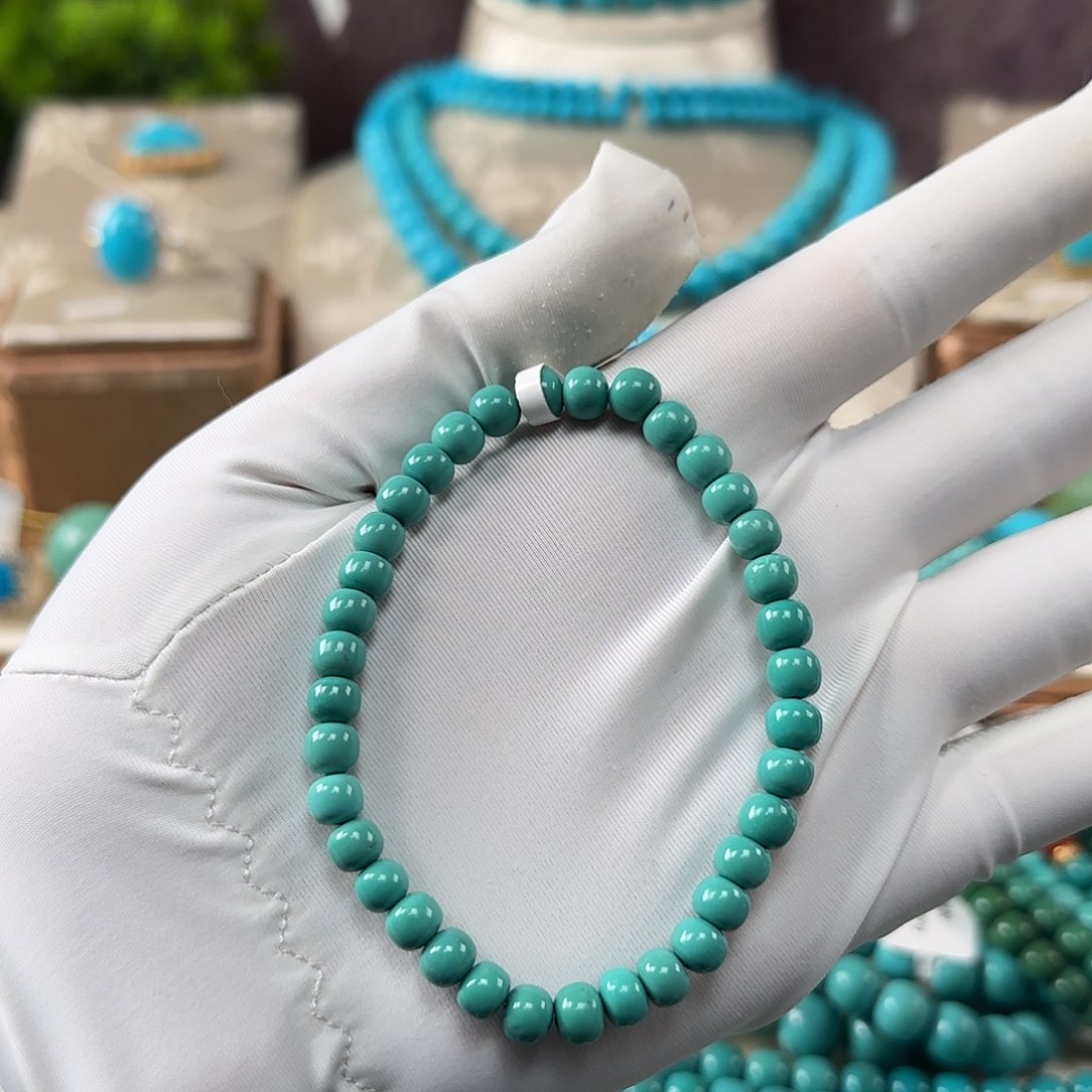 绿松石未镶嵌手串6mm