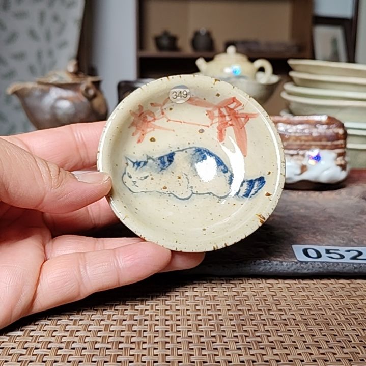 349十三老师手工手绘猫咪杯