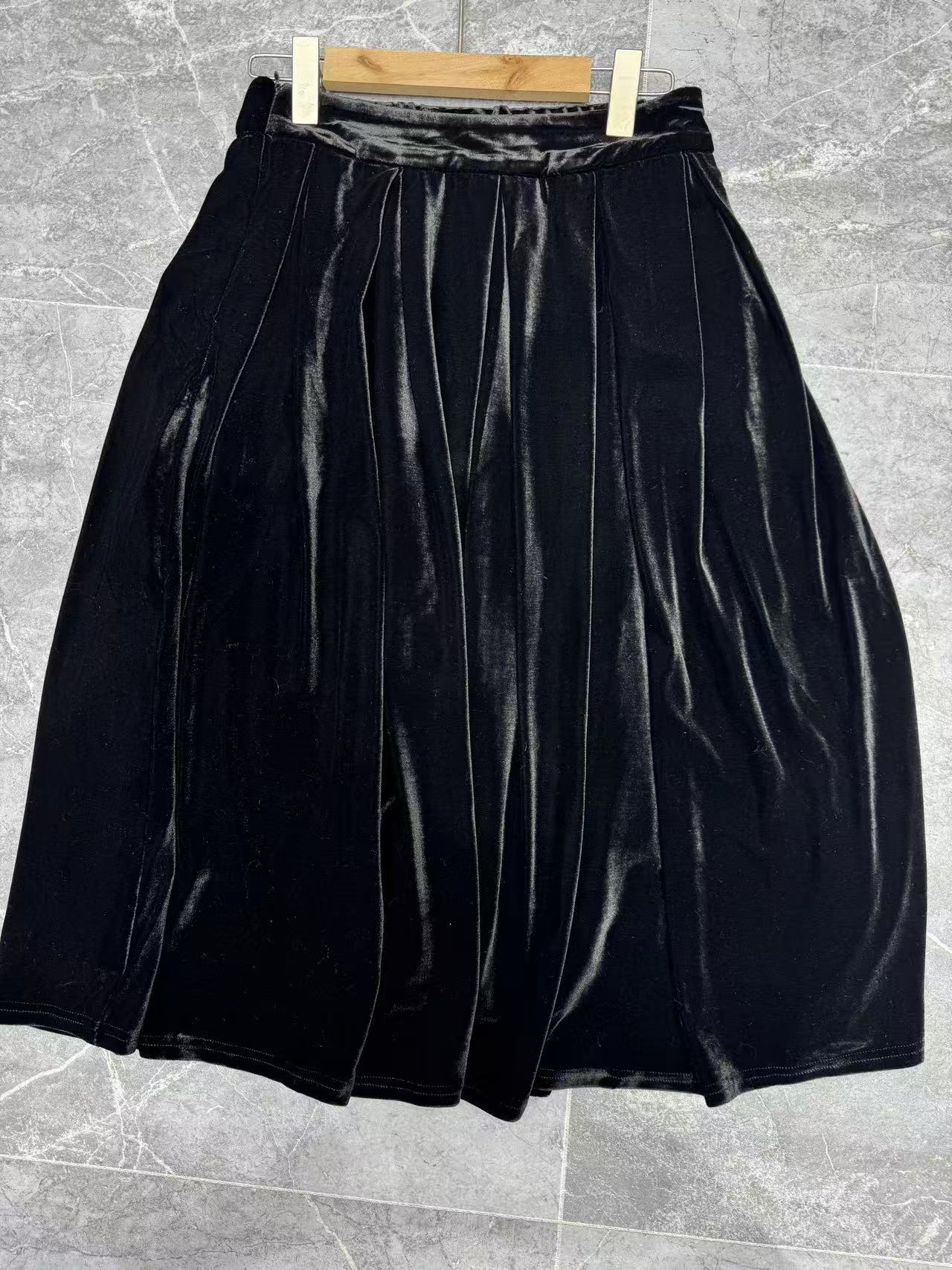 百搭法式复古半身裙松紧腰通用成人半裙时尚#90038『乐桃家』