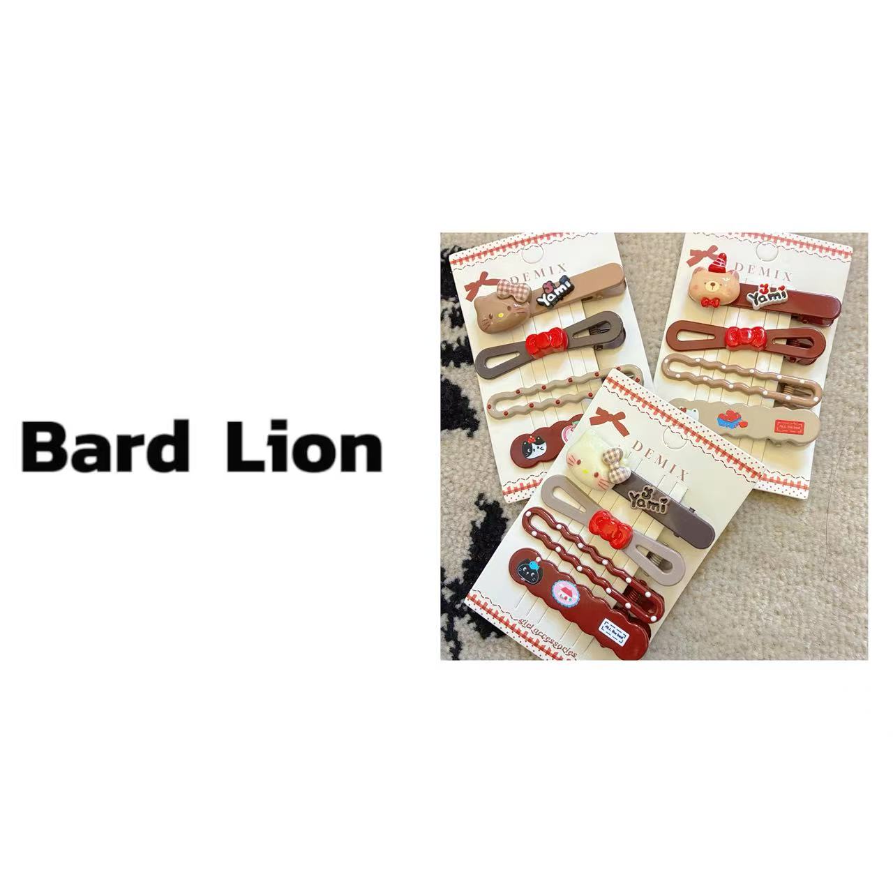 波点猫咪蝴蝶结发夹fs50