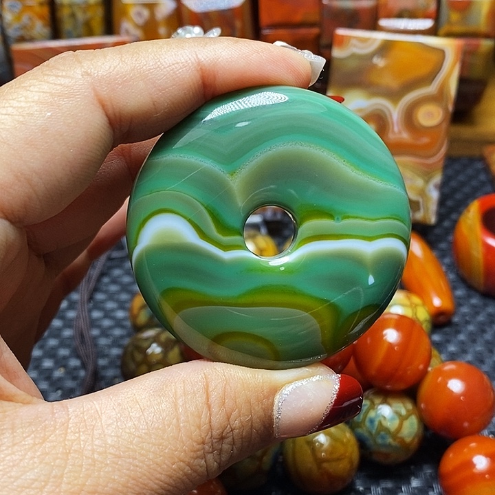 朝***夕玛瑙/玉髓未镶嵌颈饰