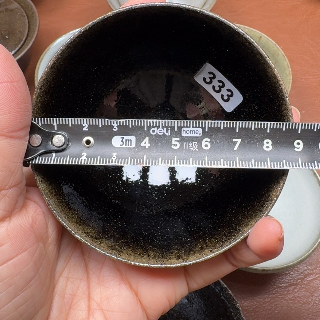 茶盏龙窑柴烧自然还原瑕疵333