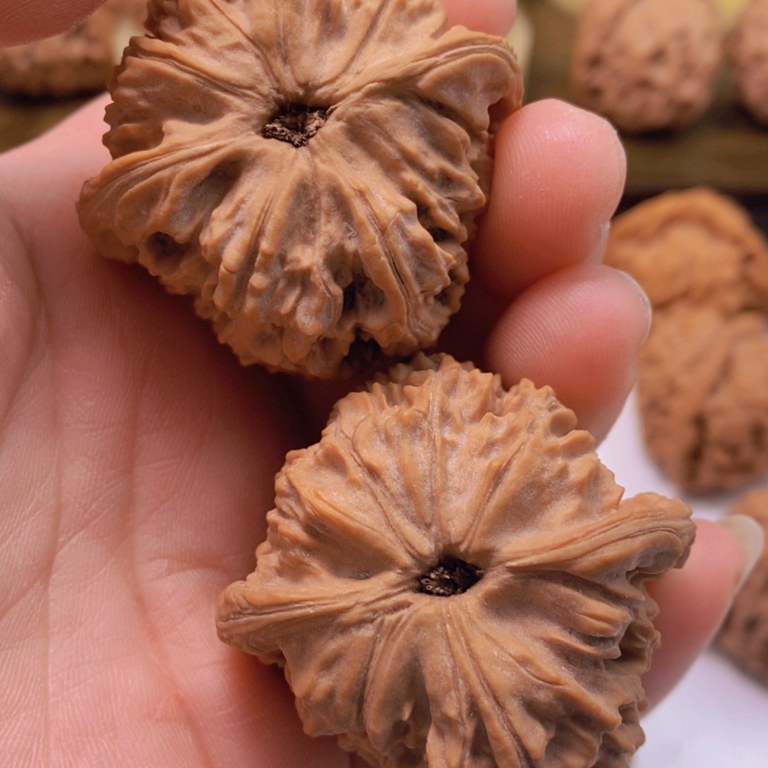 文玩核桃把件半***熟