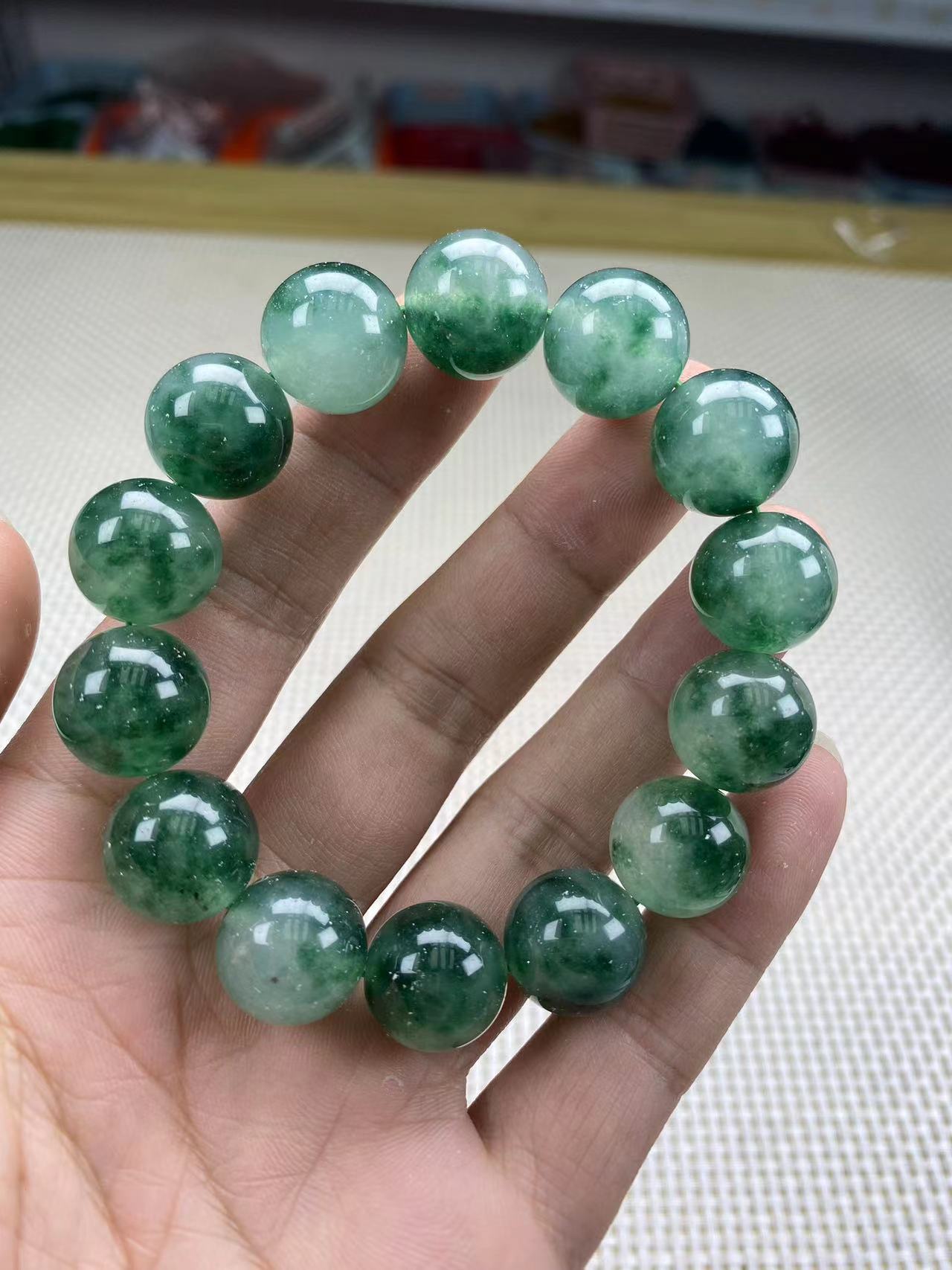 F459乌鸡花16mm手串经典精品时尚气质百搭情侣多样性发一