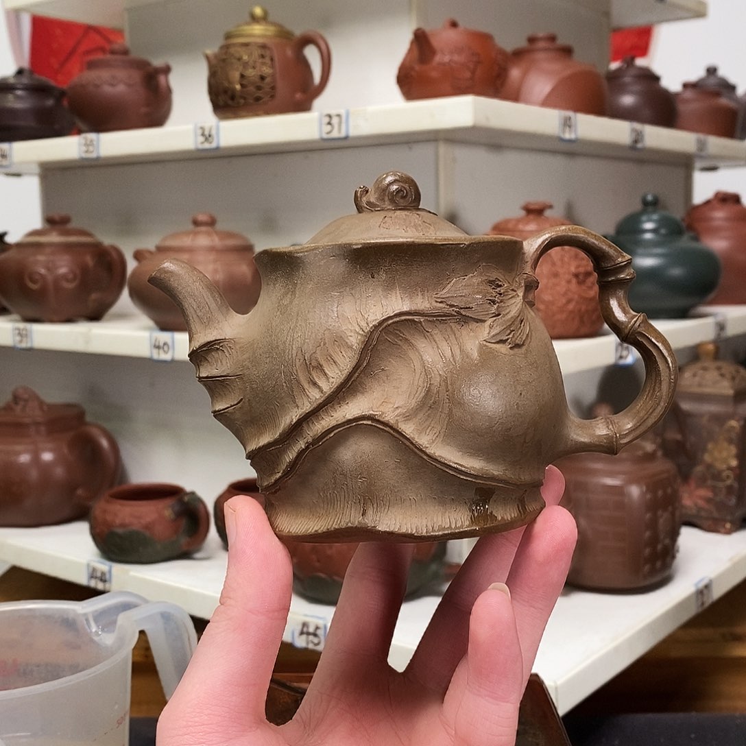 紫砂茶壶闲**鹤全手工制作