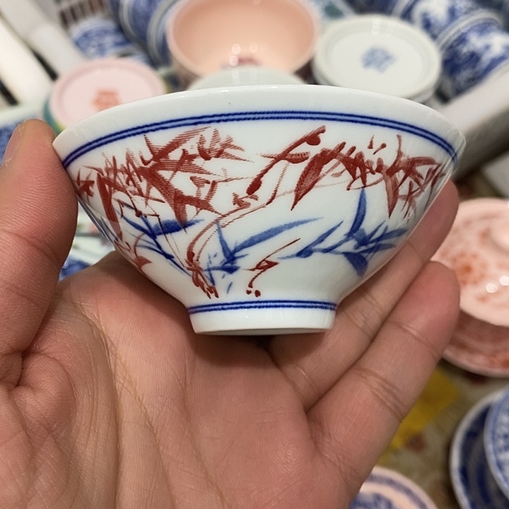 摆件陶景德镇陶瓷主人杯23444