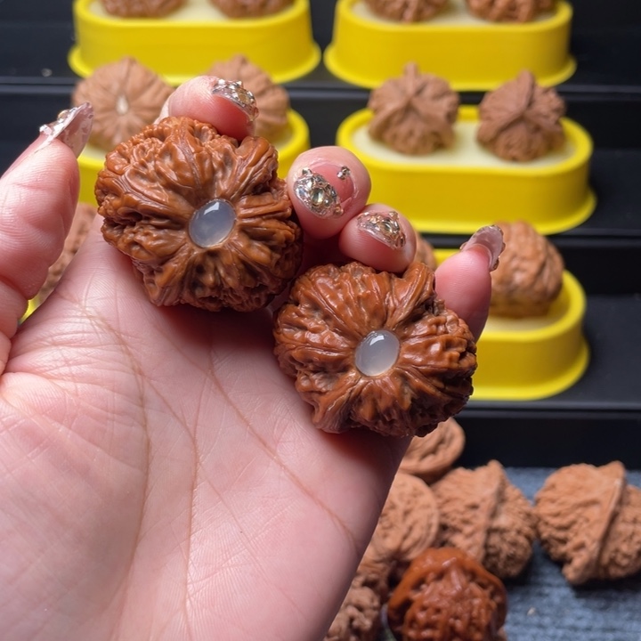 平***活文玩核桃把件元宝