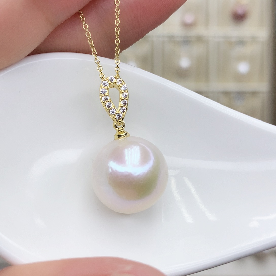 淡水珍珠颈饰合金