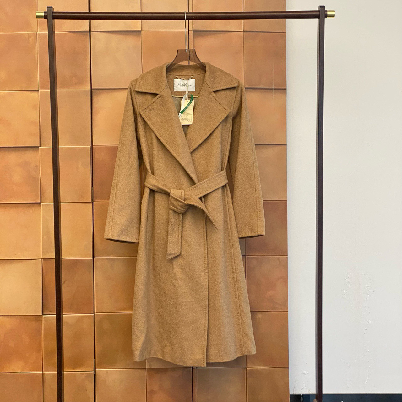 MaxMara爆款驼色系腰带驼毛大衣/40码/99新/30082
