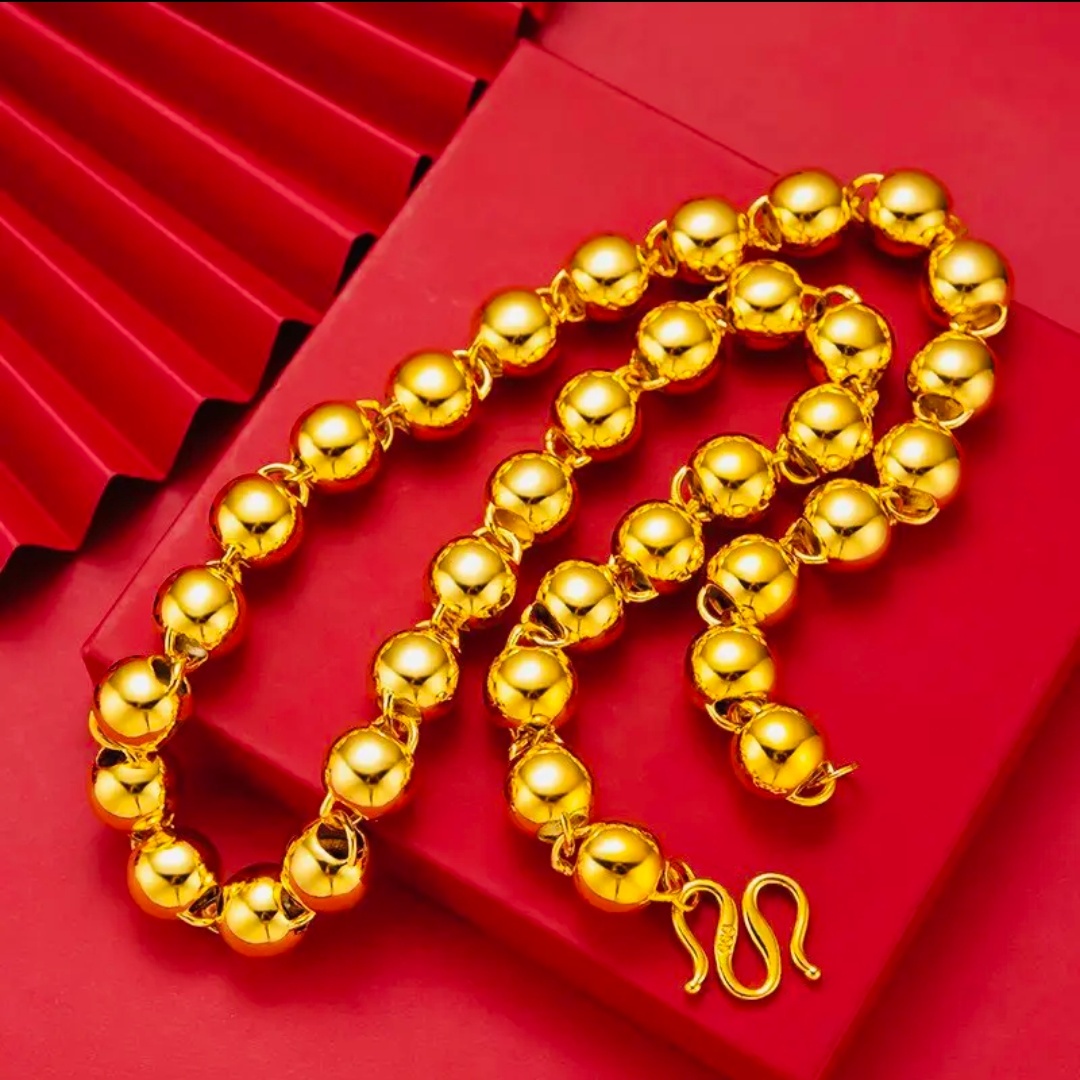 圆珠卡8M首饰60CM项链M扣