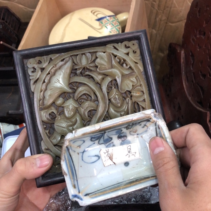 陶瓷孤品单件车里拍