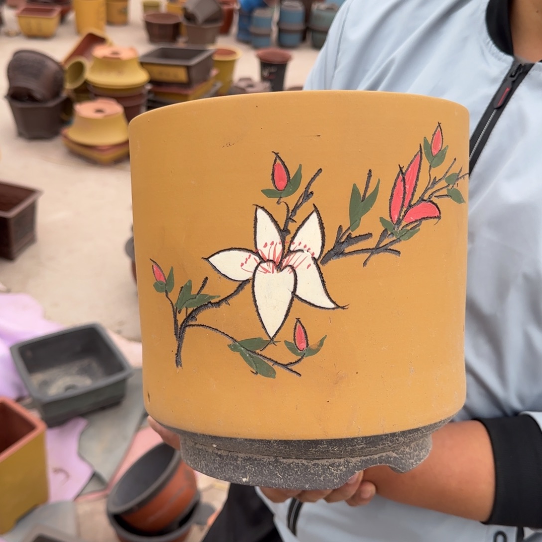 紫砂花盆瑕疵和瑕疵