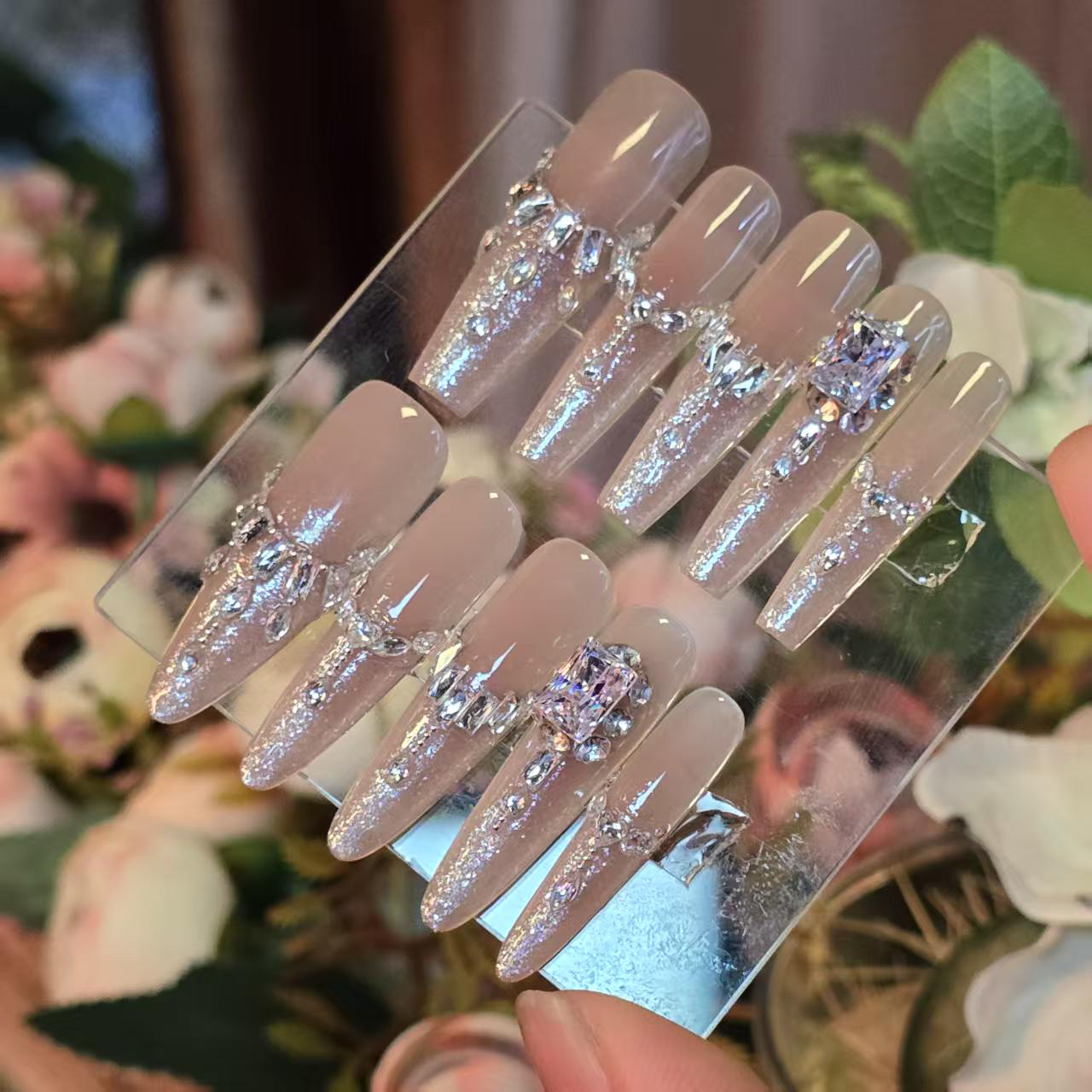 银泪丶锆石(5A)珠宝级丶霸榜某书评测丶手工穿戴甲