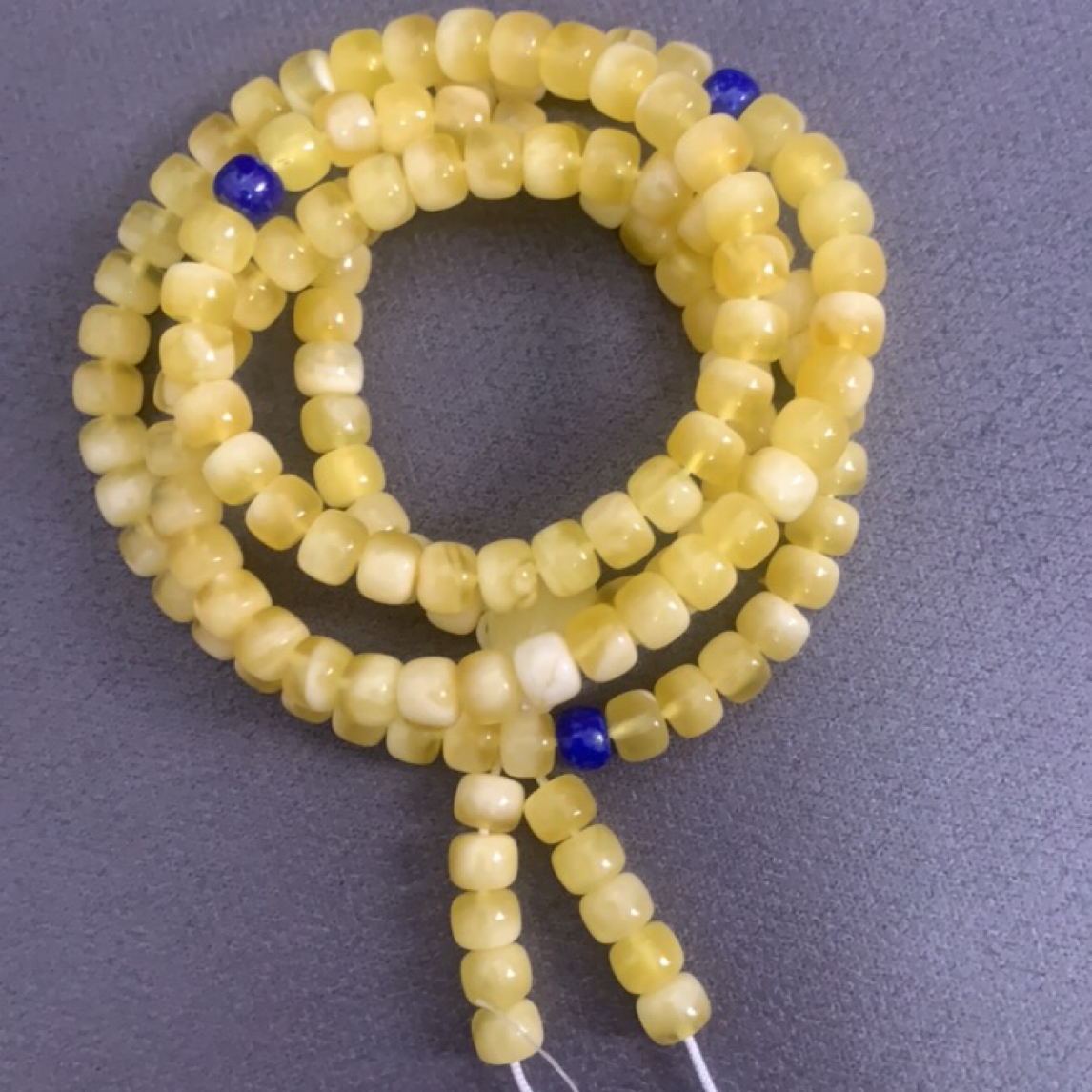 琥珀蜜蜡老型108珠串聚宝盆7m+
