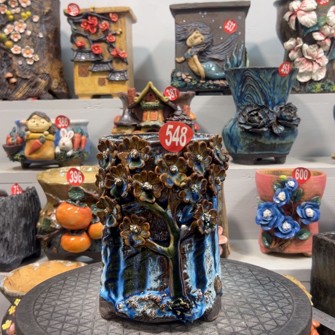 548号陶然花器手工花盆