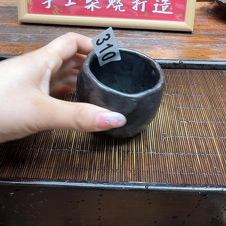 纯手工制作粗陶茶具