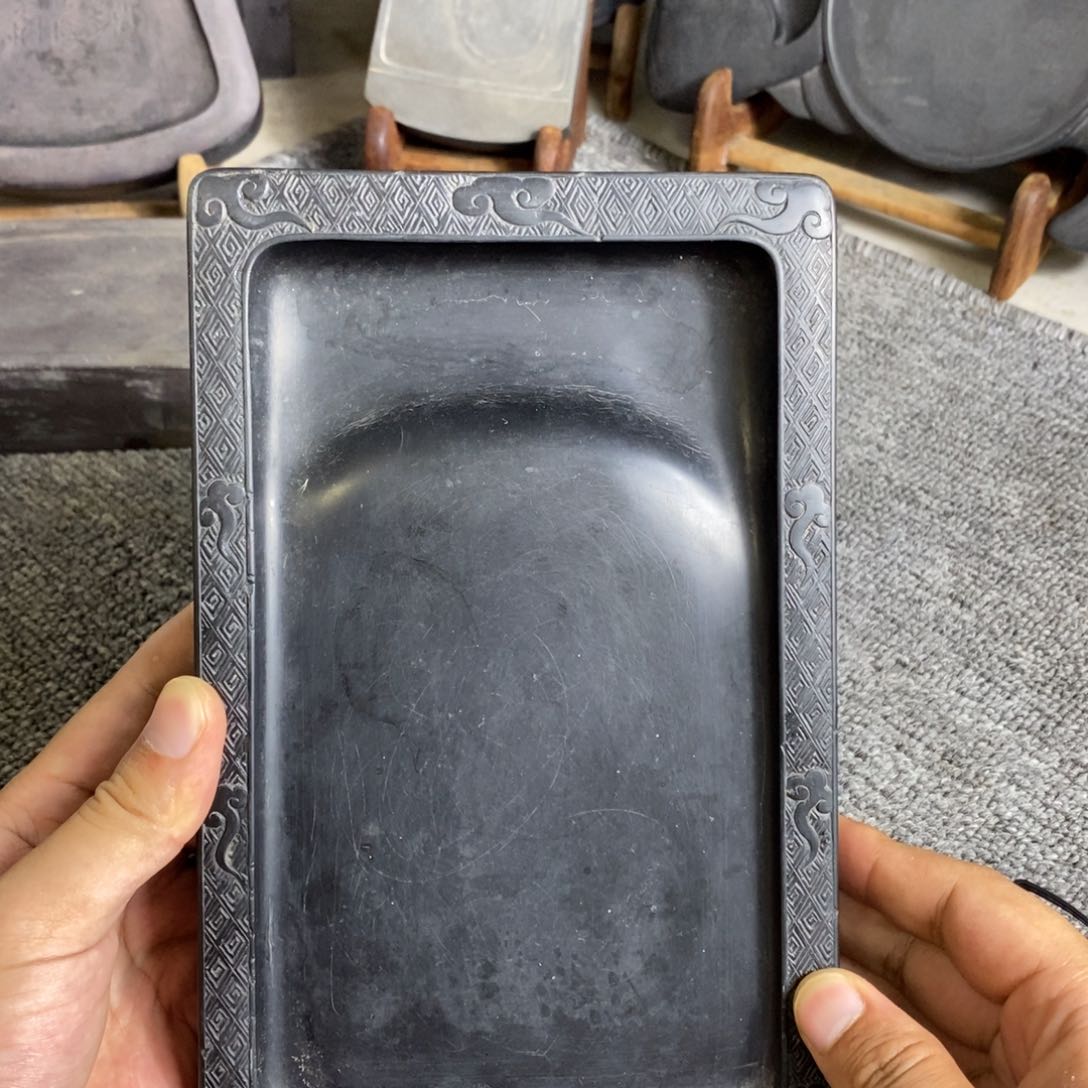 清代淌池歙砚精工