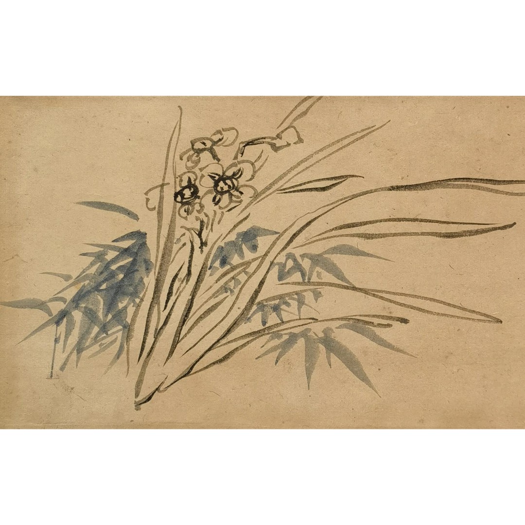【辽拍】V240422-1-17《花卉》（0.5平尺)  纸本镜片 ws1226