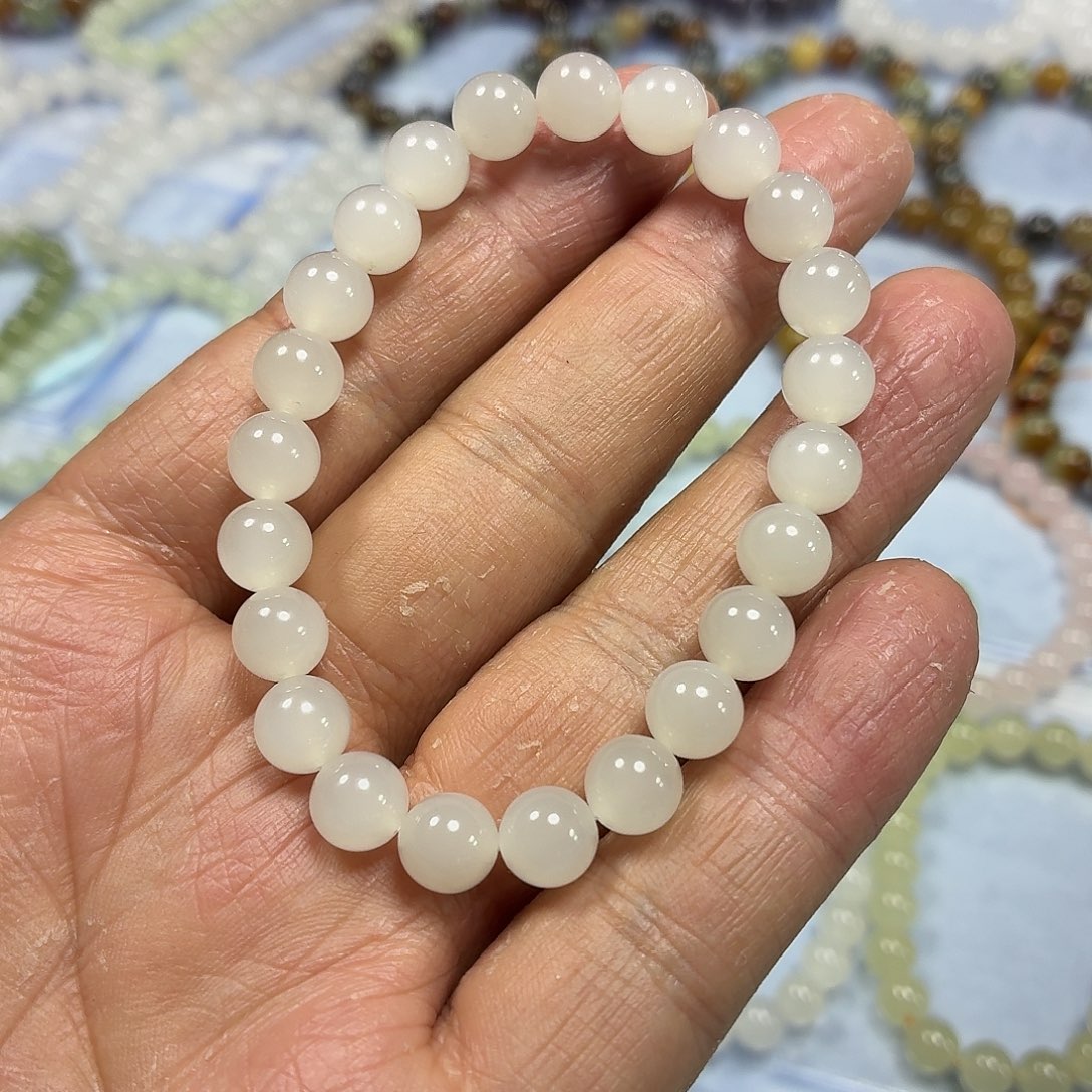 和田玉未镶嵌手链