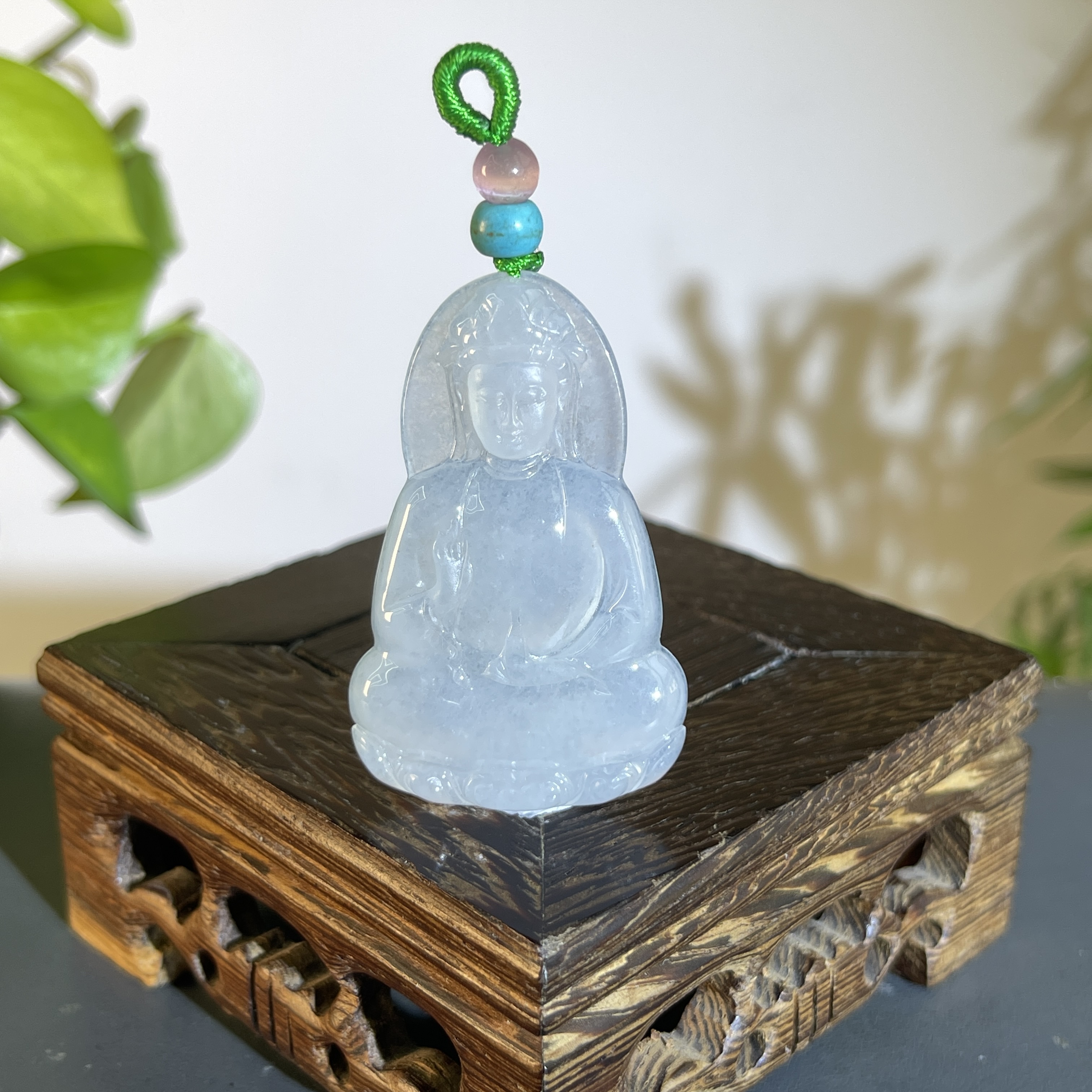 JTB24-198 天然缅甸翡翠A货 观音