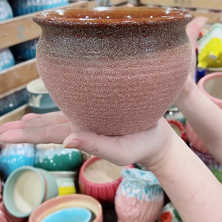 有孔，凑单福利满10元发货陶瓷多肉花盆！