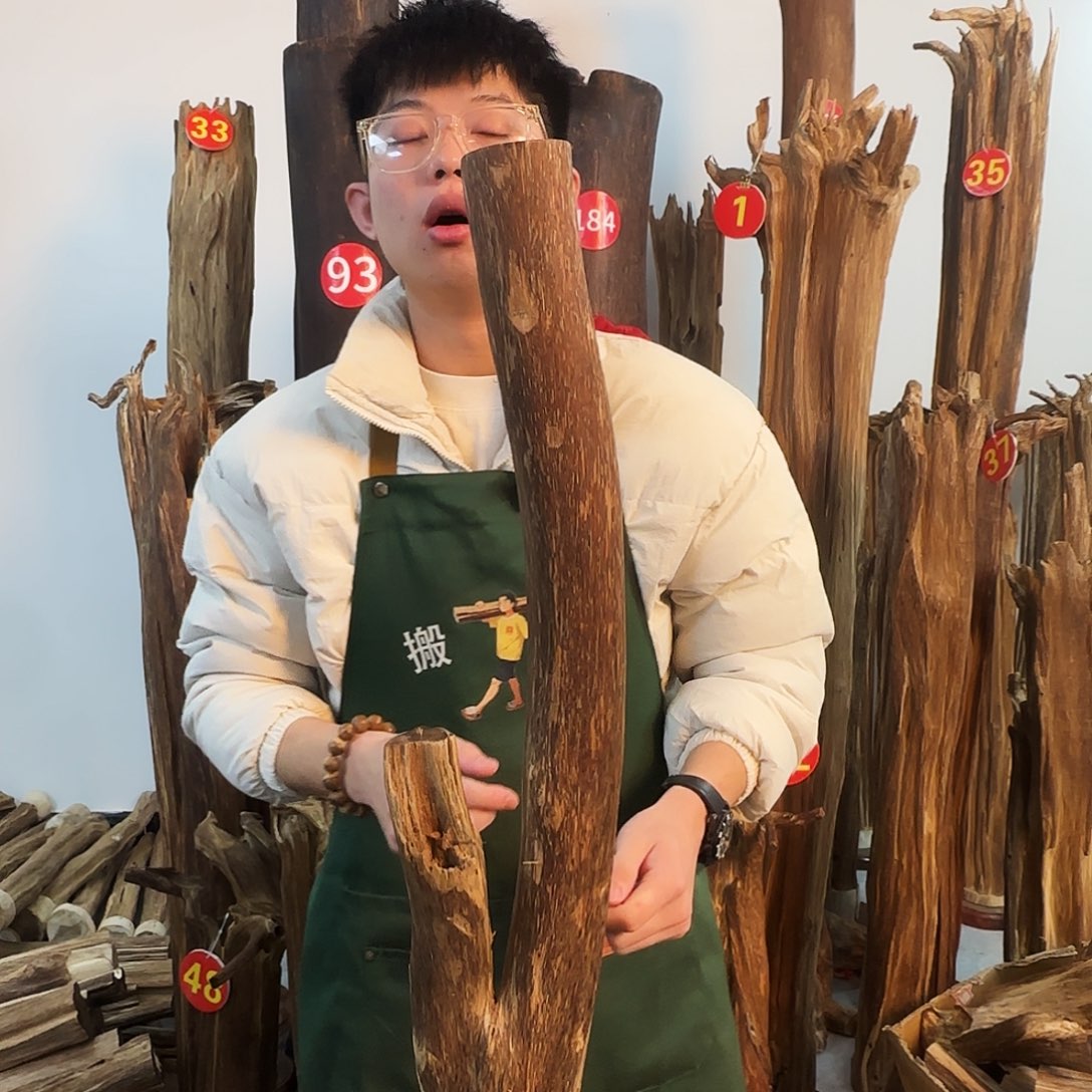 沉香摆件天然沉香原木摆件➕底座