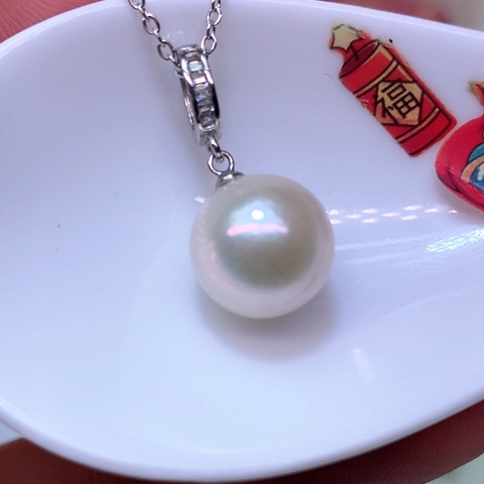 淡水珍珠耳饰银S925镶嵌