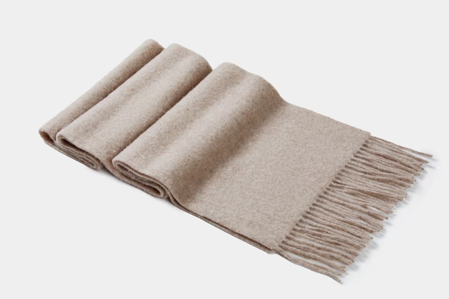 素色羊毛厚款纯色女士加厚百搭保暖时尚围脖围巾柔软简约长款wb