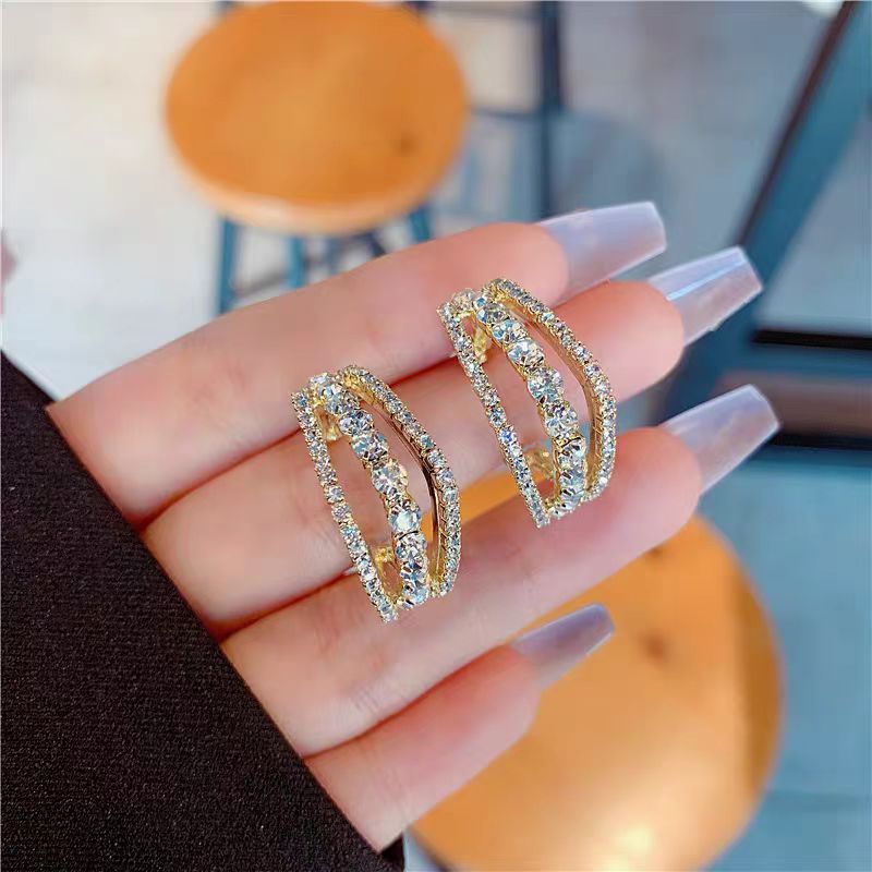 铜合金无非金属耳饰 铜合金74号 高端大气时尚简约百搭耳饰