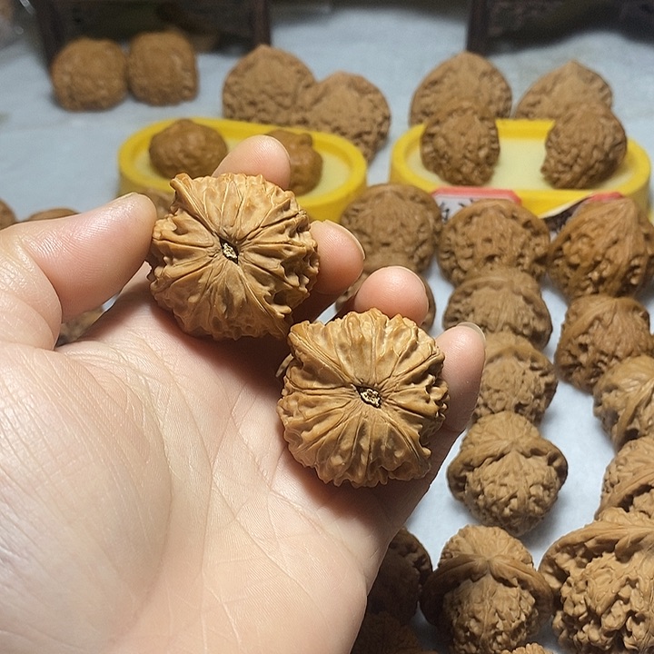 文玩核桃把件磨盘40.5