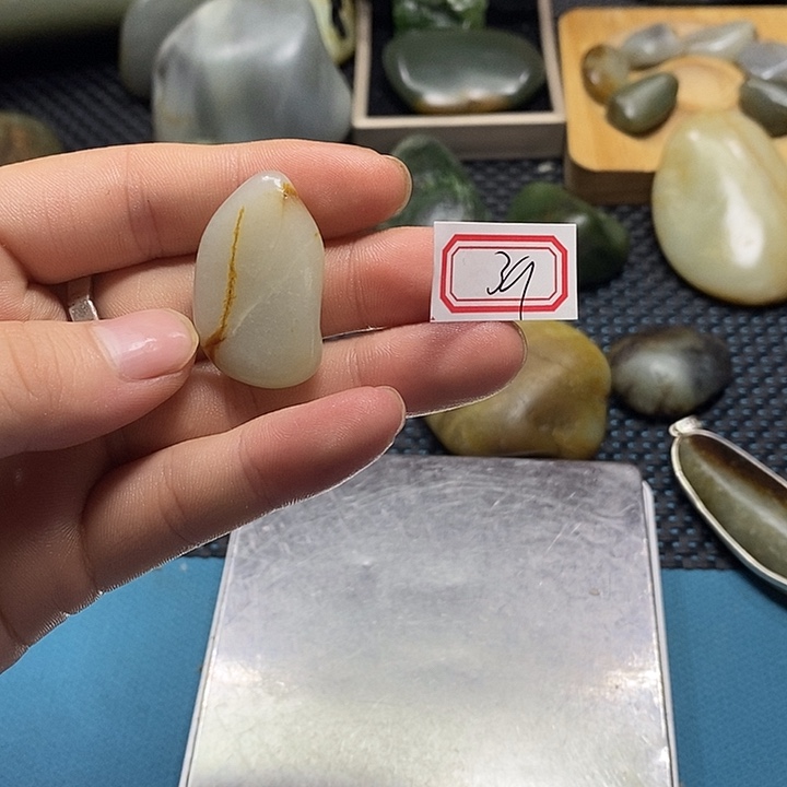 和田玉未镶嵌挂件39