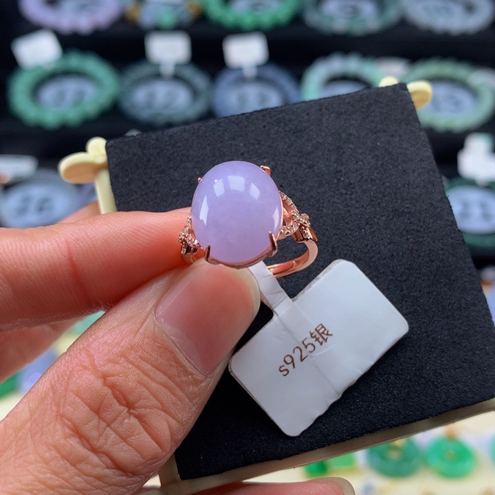 翡翠手链银S925镶嵌翡翠 