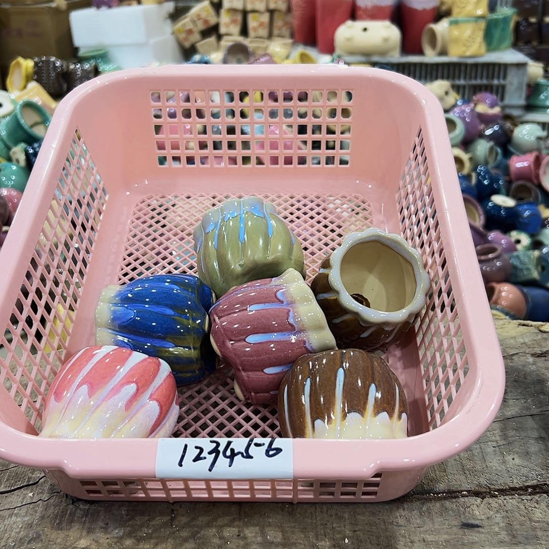 陶瓷高温陶瓷多肉花盆123456