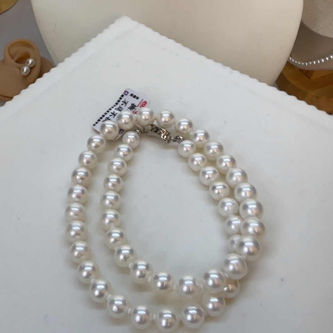 淡水珍珠项链银S925镶嵌