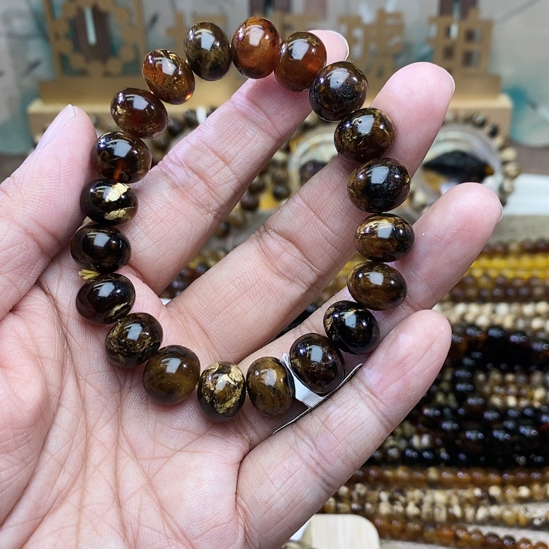 无***痕琥珀未镶嵌裸石12