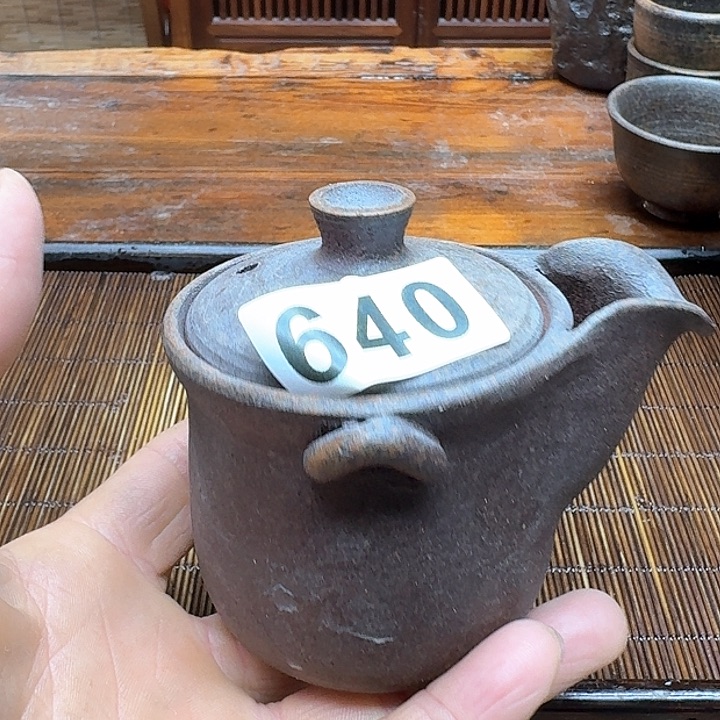 纯手工制作粗陶茶具
