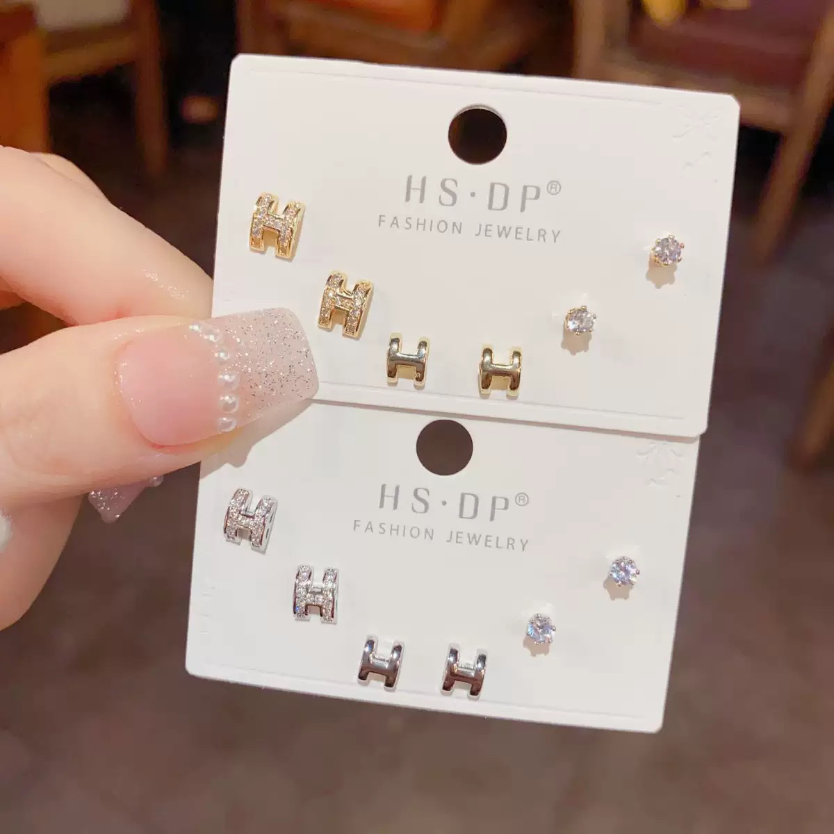 钨合金锆石耳饰 925银针耳钉小巧女精致百搭养耳洞耳环耳饰饰品