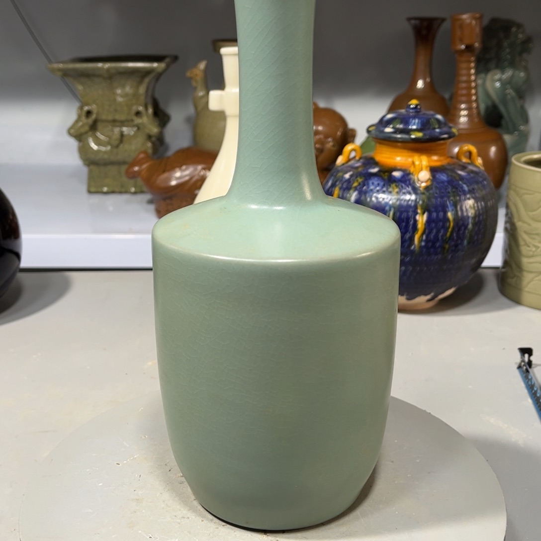 瓶汝窑瓶子品相完完美