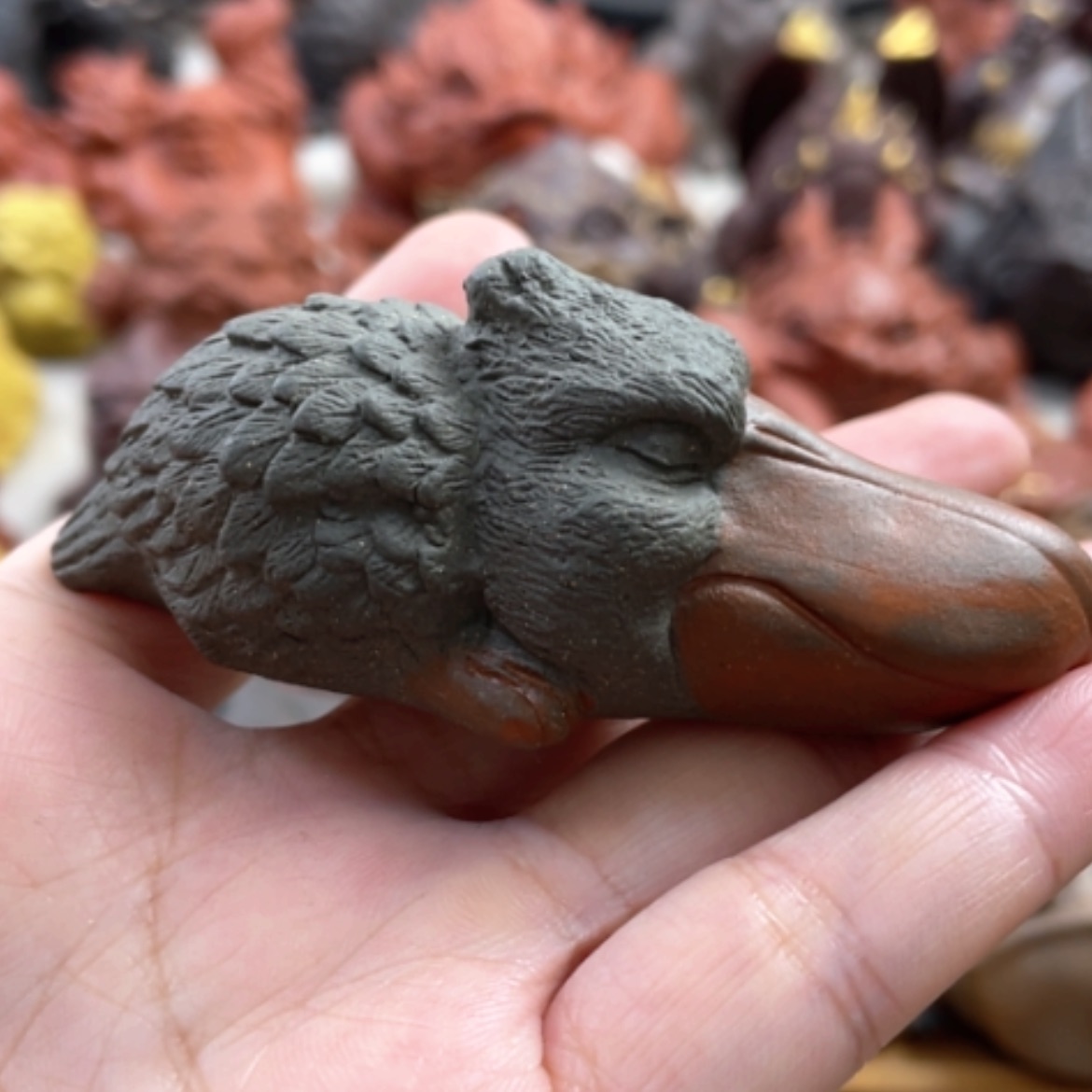 【闪购商品】紫砂茶宠紫砂鲸头獾