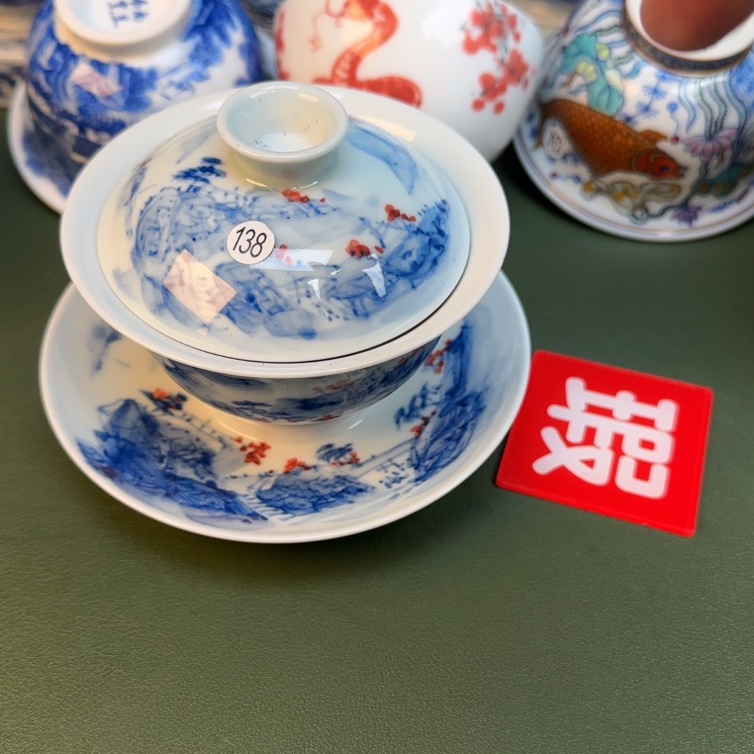 彦祖纯手工手绘茶具138
