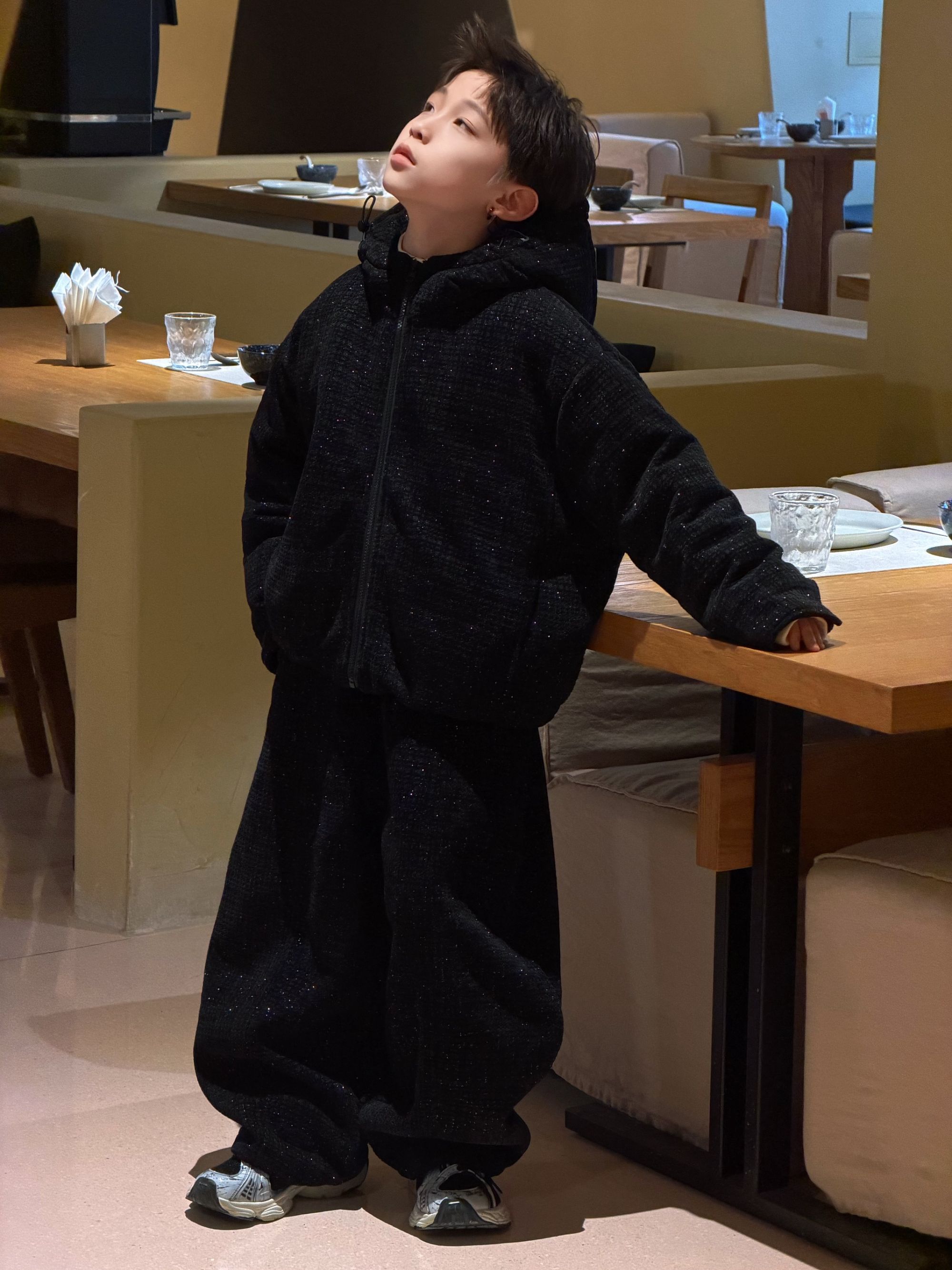 单件链接CHU YAO 【星夜巡游】儿童冬季加厚星空棉服套装25168