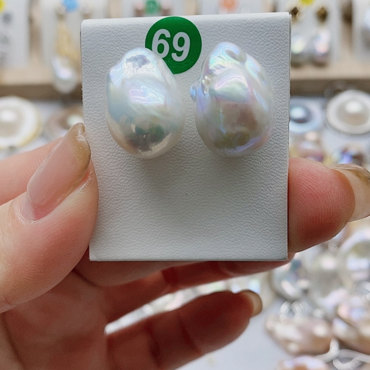 【闪购商品】淡水珍珠耳饰银S925镶嵌