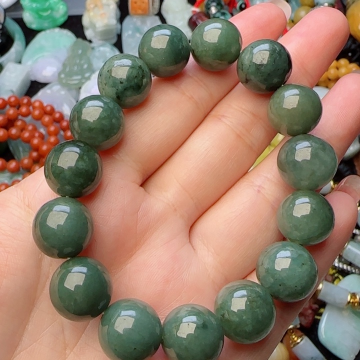 翡翠颈饰未镶嵌天然A货114