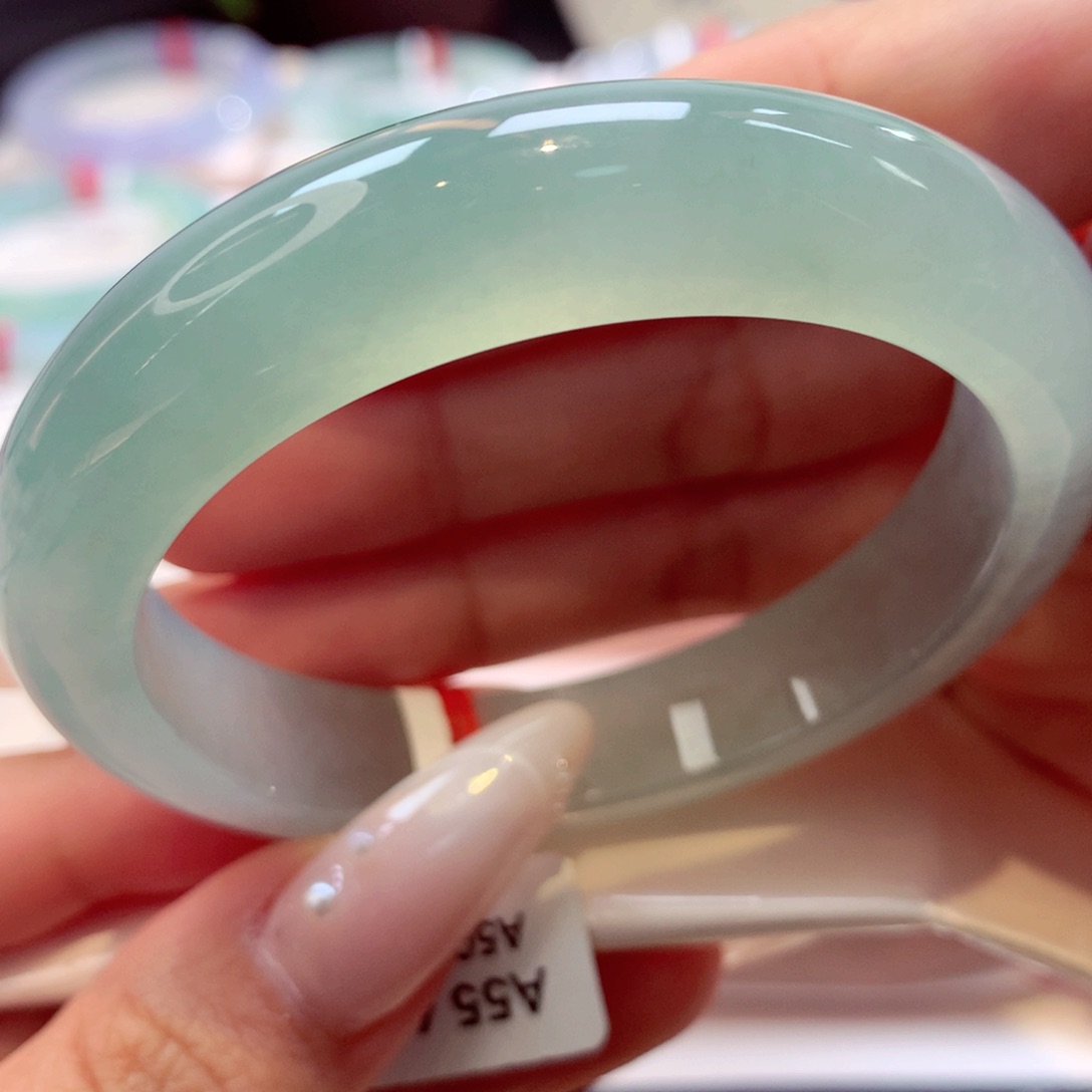 未镶嵌手镯翡翠正圈14号66