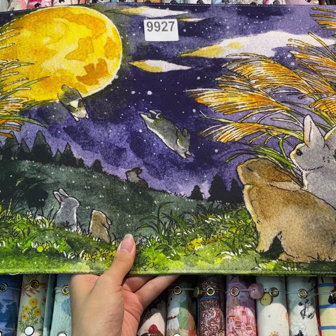 织绣A4活页带收纳册9927