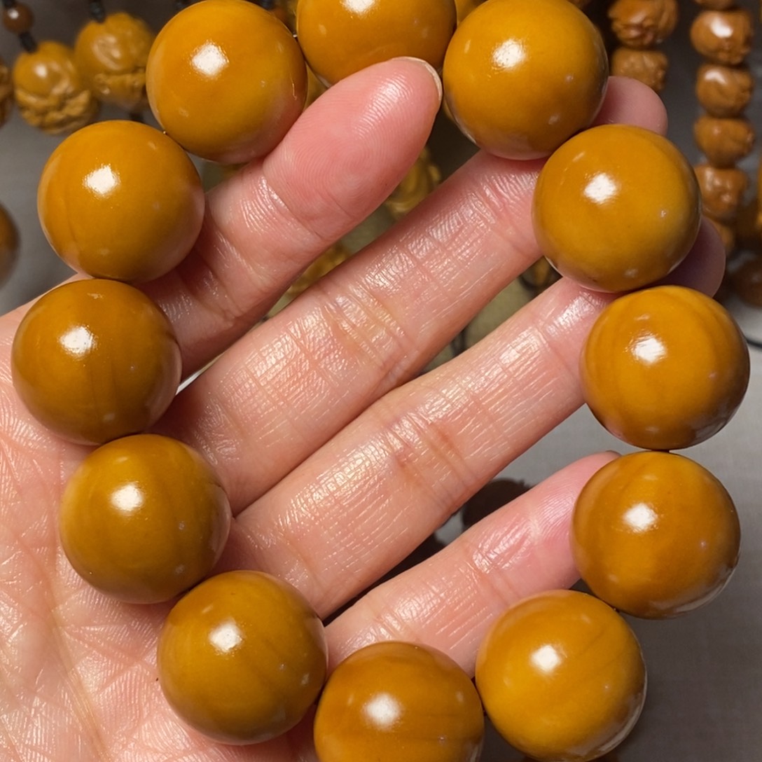 橄榄核手串/手链正圆光珠1.88