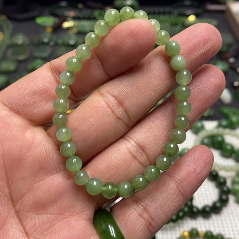 【闪购商品】和田玉（碧玉）手链未镶嵌