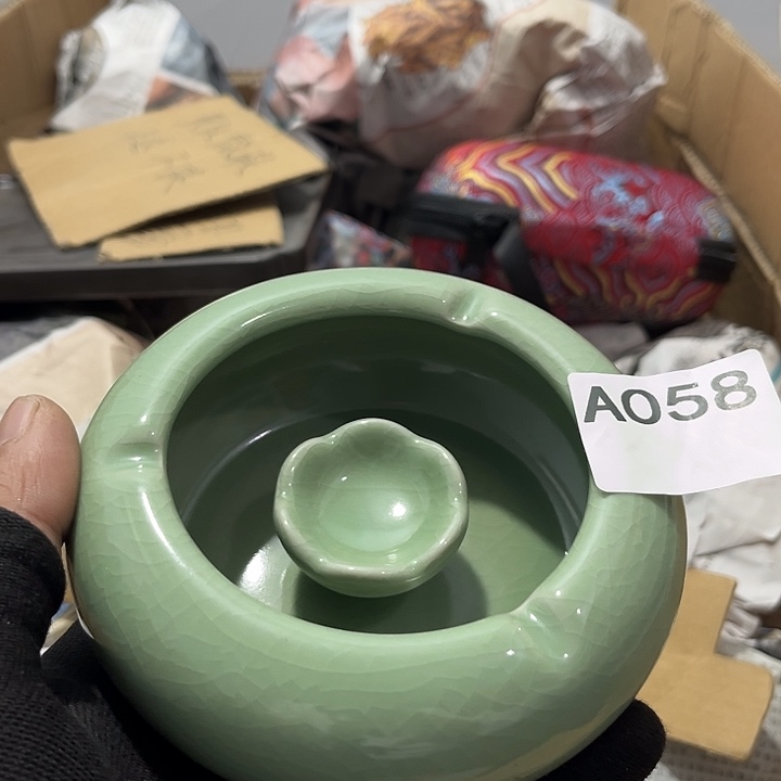 瓷片茶摆件工艺品摆件666